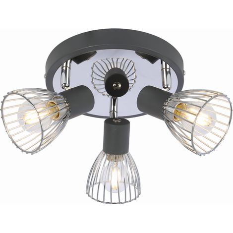 Plafoniera Candellux MODO 98-61546 3xE14 nero/cromo
