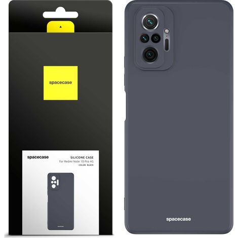 Coque en silicone Spacecase noire pour Redmi Note 10 Pro (1/5)