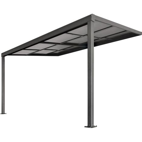 Terrassenüberdachung Air 390x299x213/252cm, anthrazit (1/5)