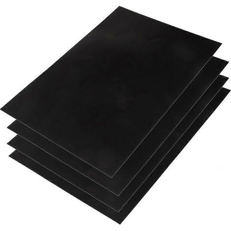 Set mit 4 abnehmbaren A4-Tafel-Wandaufklebern (20 x 30 cm) – Schwarz (1/3)