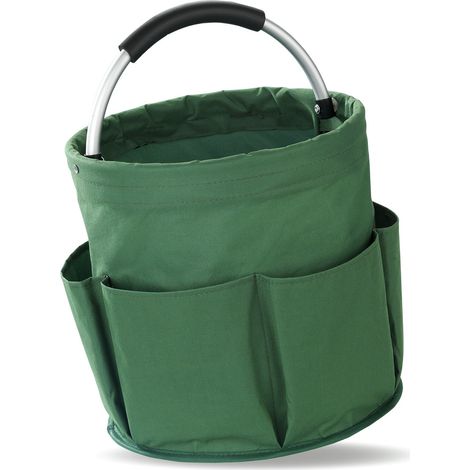 Maximex Universal-Reinigungs-Caddy Grün, Ø 28 x H: 26,5 cm, Grün, Polyester grün, Aluminium silber (1/5)