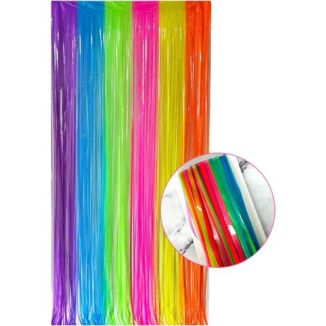 Rideau à Franges en Aluminium, Polyvalent pour Événements, Facile à Accrocher, MULTI (1/2)