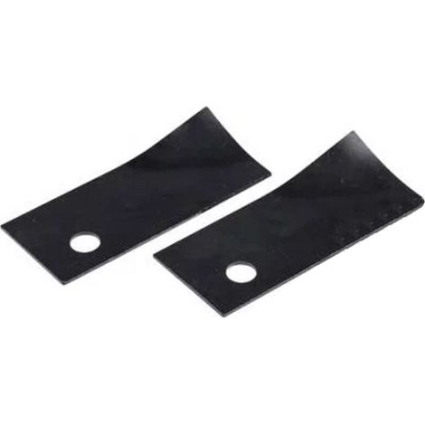 2 Couteaux Pour Tondeuse - 120 mm - Compatible Rover 46 cm Et 51 cm - Alésage 12 mm - Acier Trempé (1/2)