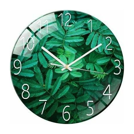 royaluxe - Horloge murale radio silencieuse horloge murale design moderne horloge murale silencieuse pour salon, cuisine, bureau et chambre (C) (1/5)