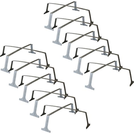 Lot de 10 protections de spot RAMSPOT SB – Pour laine en rouleau – Fixation pour dalle luminaire – Usage pour plafonds modulaires isolés (1/2)