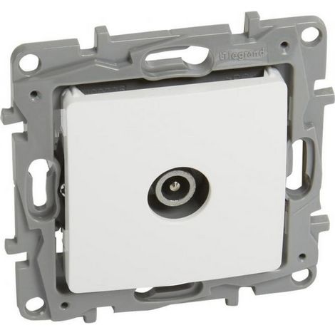 Connettore per antenna TV Niloe, terminale maschio, 10 dB, bianco, codice 764555