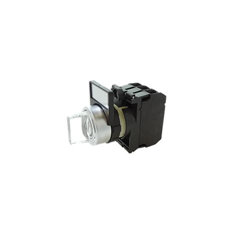 Bouton rotatif lumi compo transp 3pos maintenu 60° 2NO 24V BPCLRM2NO024