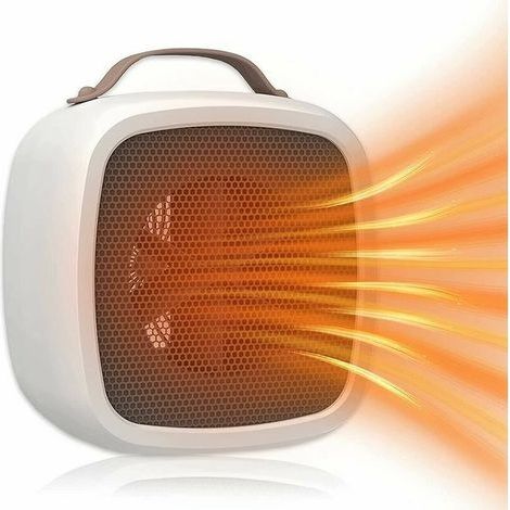 Chauffage Soufflant Portable, d'Hiver Mini Radiateur Soufflant Électrique Céramique Adapté à la Chambre de au Bureau, au Salon Chauffage Soufflant Silencieux Basse Consommation (blanche) (1/5)