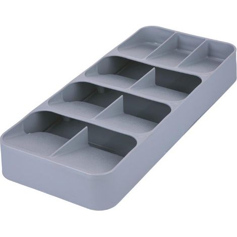 PORTA POSATE ORGANIZER DA CASSETTO GRIGIO 9 SPAZI