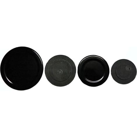 KIT 4PZ PIATTELLI CAPPELLOTTI BRUCIATORI PIANO COTTURA REX ELECTROLUX AEG