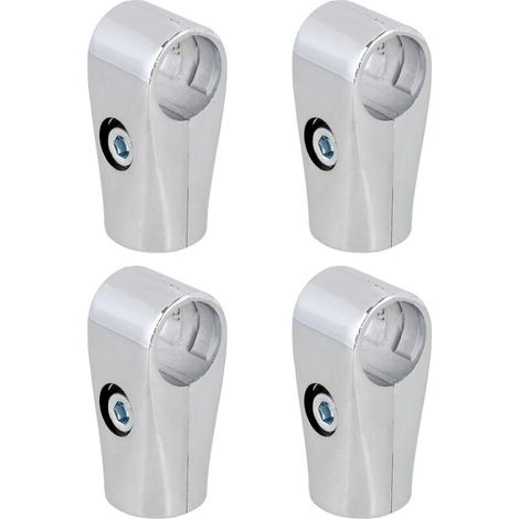 Set mit 4 Metallrohrverbindern für Wäschetrockner, Zweiwegeverbinder, 25 mm Innendurchmesser (1/3)