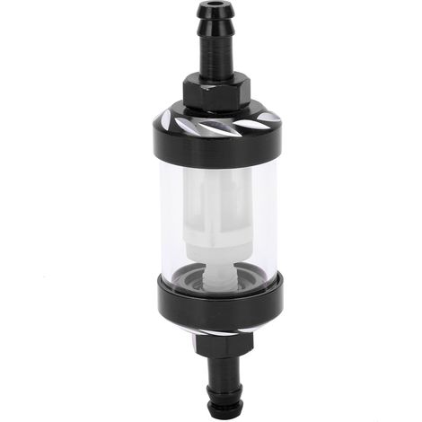 Kraftstofffilter aus Glas, Kraftstofffilterelement aus Glas, Gehäuse aus Aluminiumlegierung als Ersatz für Pkw, ATVs, SUVs, Motorräder, Pitbikes, Kraftstofffilter in...
