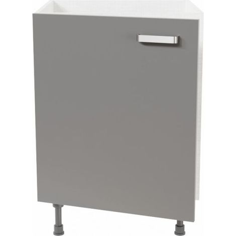 Meuble sous évier - 60 cm - Gris (1/4)