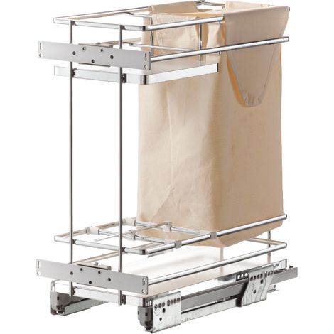 Panier coulissant pour pain et bouteilles – Largeur 364 mm – Pour caisson 400 mm – Chariot à coulisses amorties – Vibo