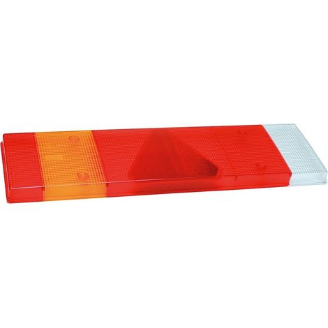 Linker Lampenschirm 464 x 130 mm, rot, weiß, gelb