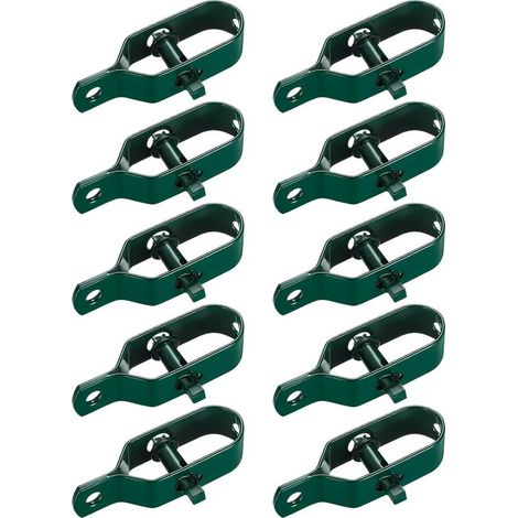 10 Pièces Tendeur Grillage, Tendeur de Clôture, Tendeurs à Fil Barbelé, Kit de Connecteurs Tendeur de Corde pour Fil de Tension (Vert) (1/5)