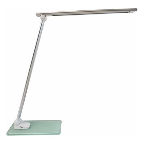 400124478 Unilux Popy - Lampe de bureau LED pliable avec base en verre (1/5)