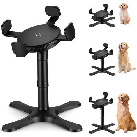 Support Gamelle Chien Surélevée Robuste, Gamelle Surélevée pour Chien Hauteur Réglable De 14 À 34 CM (1/4)