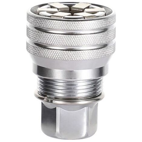 Clé à douille hexagonale universelle réglable 10-19mm, adaptateur de cliquet de couple tête de perceuse électrique en acier (1/4)