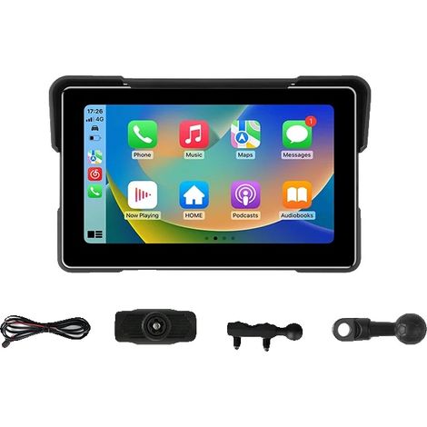Display di navigazione per moto, CarPlay wireless, supporto Bluetooth, CarPlay da 7 pollici (1/2)