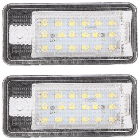 QORVA LED-Kennzeichenbeleuchtung für Audi – Helles weißes Rücklicht – 18 Hochleistungs-SMD-LEDs – Einfache Montage (1/5)