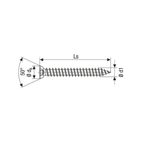 SPAX Ancrage de châssis WIROX + caches blanc,7,5 x 120 mm ,100 Stk. - Carton L
