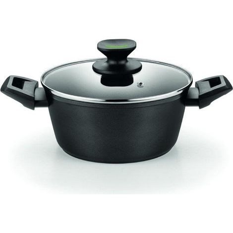 Cacerola Alta Monix Green M480320/ Ø20cm/ Aluminio forjado/ Apta para Inducción