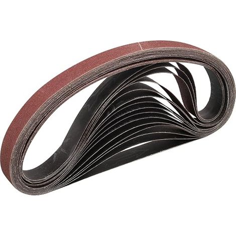 Bande Abrasive 25 x 762 mm,15PCS 100 grain Ensemble de Bandes Abrasives,pour une performance prolongée. (1/5)