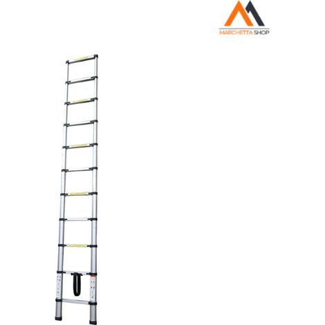SCALA TELESCOPICA 10 gr. ap. cm 320 / ch. cm 80