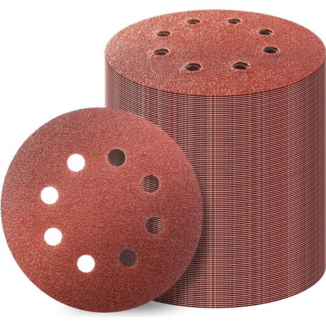 Meule 100 pièces 8 trous 12,7 cm 2000 pour ponceuses orbitales aléatoires