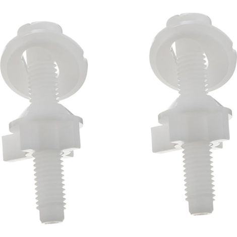 Lot de 2 Boulons en Plastique Pom pour Fixation Abattant Toilette (1/5)