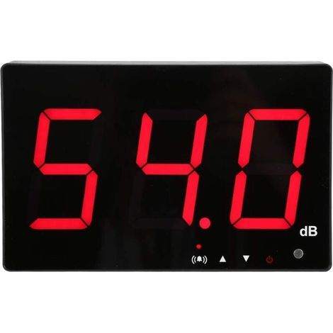 Digitales Wand-Schallpegelmessgerät mit 30130 dB, 9,6"-LCD-Display, USB-Geräuschmessgerät mit Datenlogger und Alarmfunktion (SW-525B) (1/5)