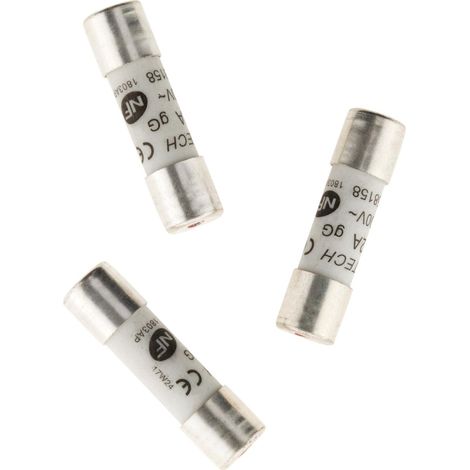 3 Fusibili in ceramica 10,3x38mm - 32A con indicatore - NF