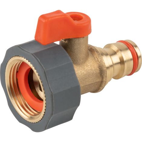 Absperrventil IG 3/4" BRASS SOFT mit Schnellkupplungsanschluss Kugelhahn Messing Wasserhahnanschluss BR-S2230