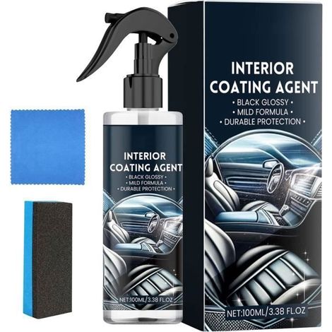 Nettoyant intrieur de voiture avec chiffon microfibreentretien professionnel du tableau de bordnettoy SHAMPOING NETTOY DESODORISANT (1/5)