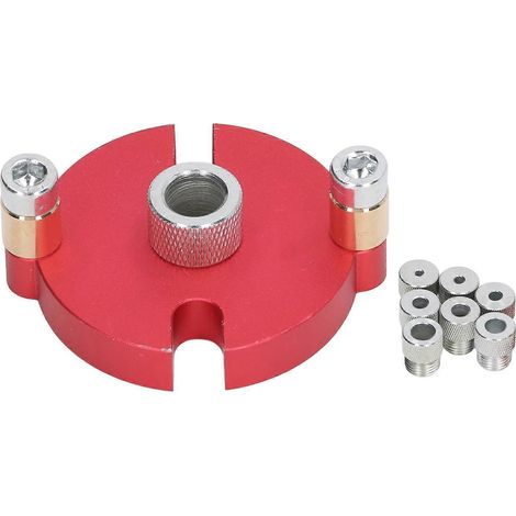 Selbstzentrierende Dübelbohrlehre aus Aluminiumlegierung, Lochstanzer, Positionierhilfe, Dübelbohrführung mit