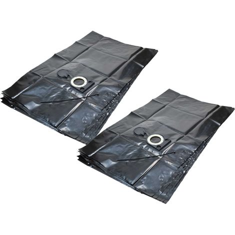 vhbw 10x bolsa compatible con Starmix IS 25 L M, 25 L H aspiradora - 34,4 cm x 23,5 cm negro