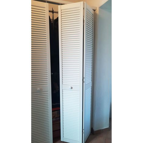 Onlywood Anta per Armadio a Muro a Persiana 610 x 2050 mm in Legno verniciato Bianco (1/5)