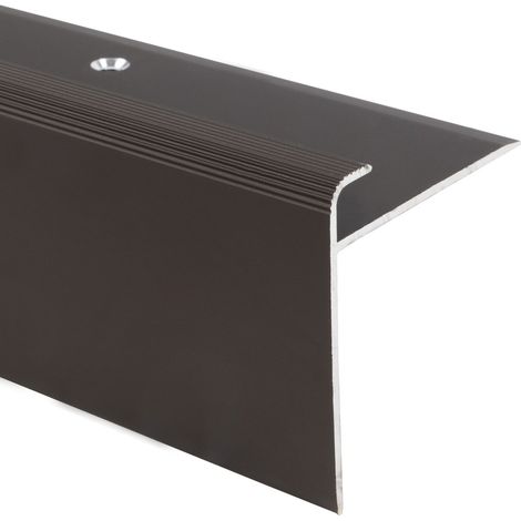 Stufenkantenprofil Safety Form: F Bronze Dunkel L 134 cm