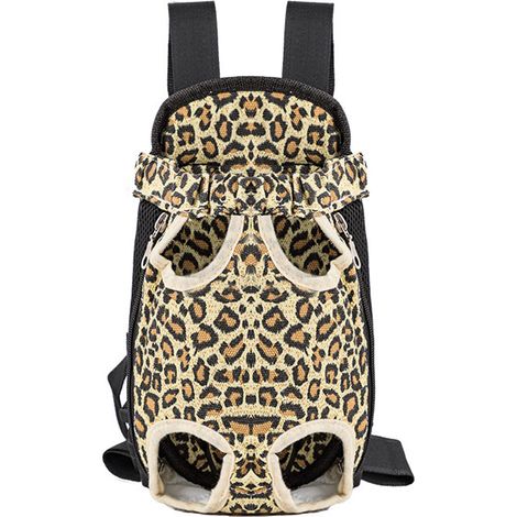 1 Sac à dos de transport pour animaux, réglable, avec ouvertures pattes et queue, pour chats et chiens moins de 7 kg, randonnée et voyage (1/5)