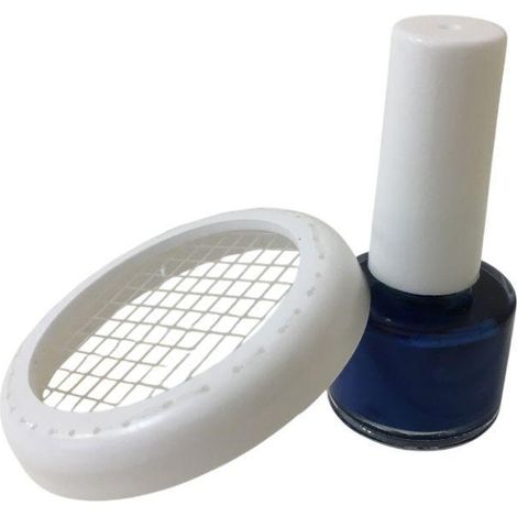 Marca regine – 1 flacone di colore con retina fermaregina azzurro 4cc
