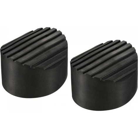 Échelle Antidérapant Pieds Tapis 85mm ID Caoutchouc Rond Télescopique , XU,Échelle Accessoires Coussin Housse Coussin pour Échelle Protection Noir 2Pcs - (1/4)