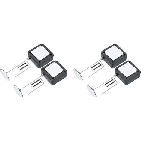Cordon de Télécommande Rétractable de 1,5 M, Lot de 4, Cordon de Sécurité avec Adhésif Double Face et Vis (1/4)