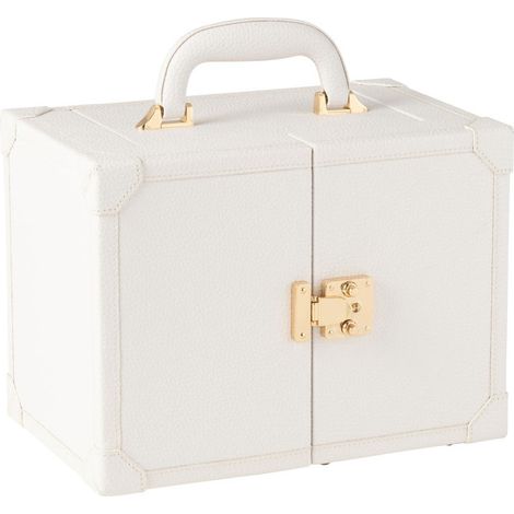Coffret Boîte à Bijoux "Ericka" 29cm Blanc (1/3)
