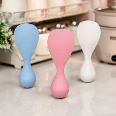 3 cucharas de silicona para arroz，cucharas antiadherentes para servir arroz，cucharas resistentes al calor，puré de papas o más para arroz (1/5)
