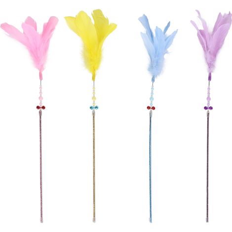 Canne à Pêche pour Chat - 53x13x13cm - Jouet Interactif et Coloré, Stimule l’Instinct de Chasse, Idéal pour Chats de Tous Âges - Pas de Choix Possible (1/3)