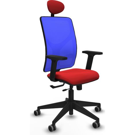 Chaise de bureau piqueras y crespo Motilla noir ergonomique 120kg (1/2)