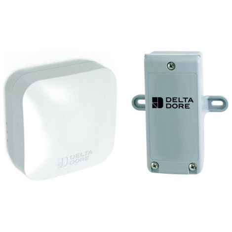 Delta Dore – Sondes extérieures de température et d'ensoleillement – Pack Tysense Outdoor – Tension 230V – Intensité 10A – Pour gestionnaires d'occultation