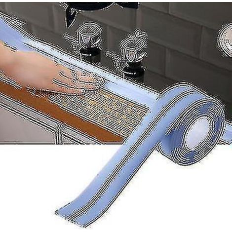 Wasserdichtes und schimmelresistentes Dichtungsband für Tapeten, Küchen und PVC-Böden – 2,2 cm x 320 cm – Blau (1/4)