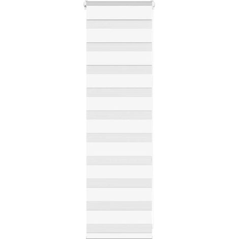 Doppelrollo Weiß 50x100 cm Stoffbreite 45,9 cm Polyester